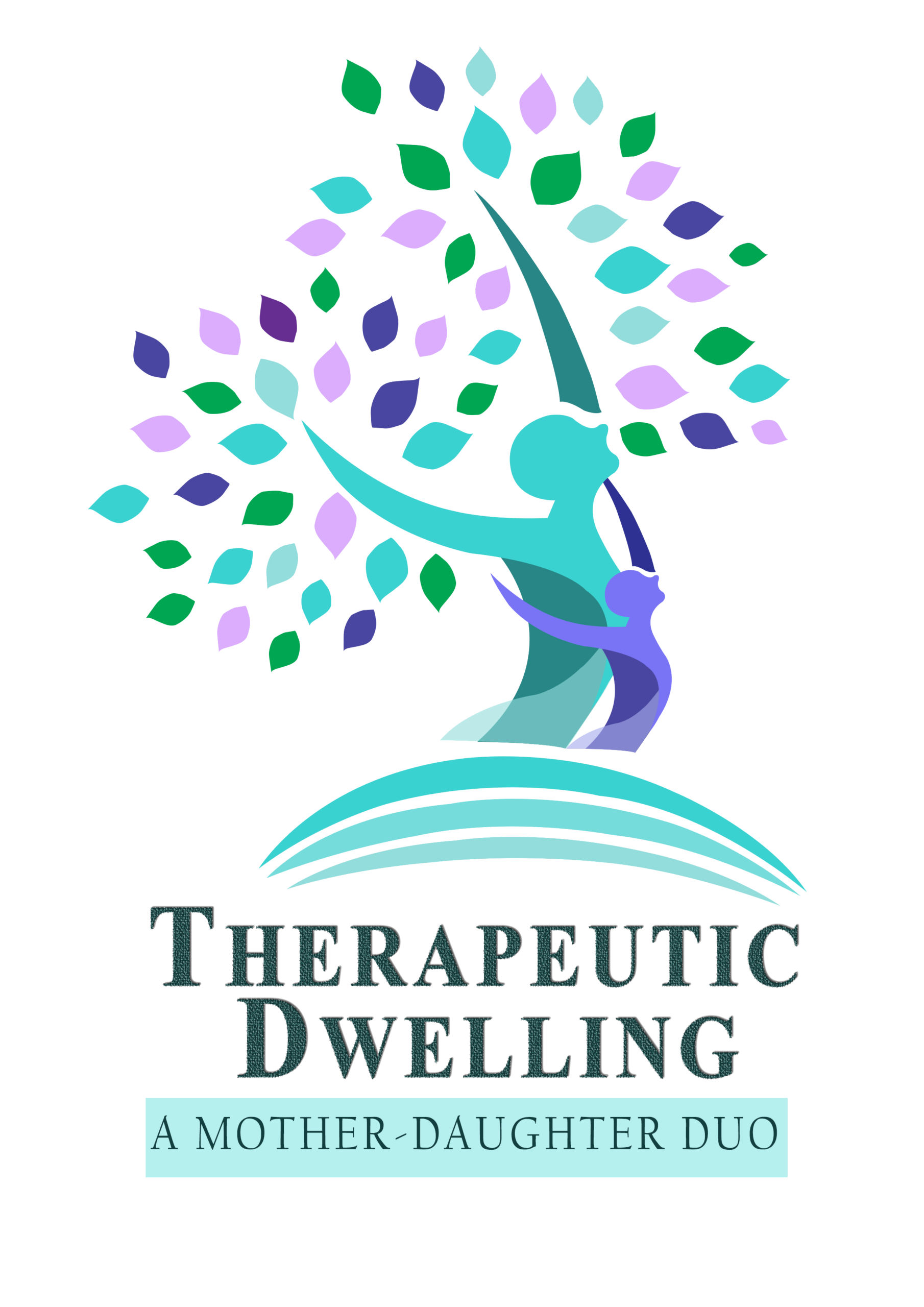 therapeutic dwelling logo #2 torquoise shade